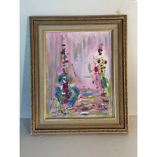 2000 - 2009 Abstract Painting on Canvas by Elia Pink Malca’s For Sale - Image 5 of 7