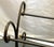 Vintage Scroll Wrought Iron and Brass Square Coffee Table With Beveled Glass Top For Sale - Image 12 of 18