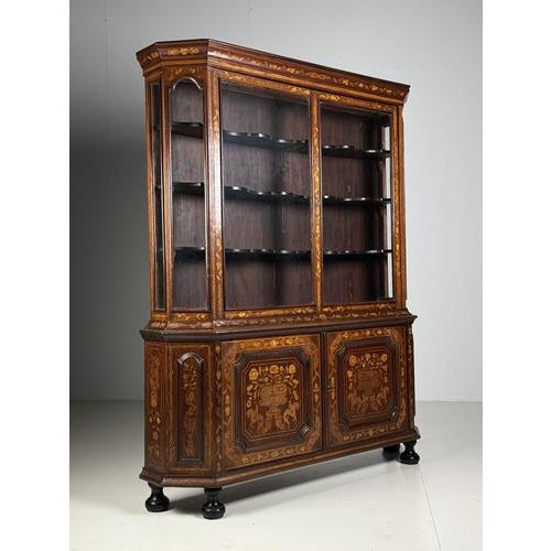 Dutch Marquetry Cabinet, 1760s For Sale - Image 4 of 8