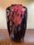 Extraordinary Murano vase in black glass with murrine Authentic item, perfectly intact. This piece has an attribution...