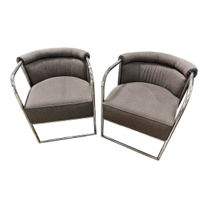 1990s Ralph Lauren Mercer Club Chairs, a Pair