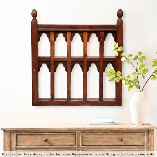 Dimensions: 40” wide X 2” deep X 40” high Features: • A rare piece and only one of its kind available • 100% solid Teak...