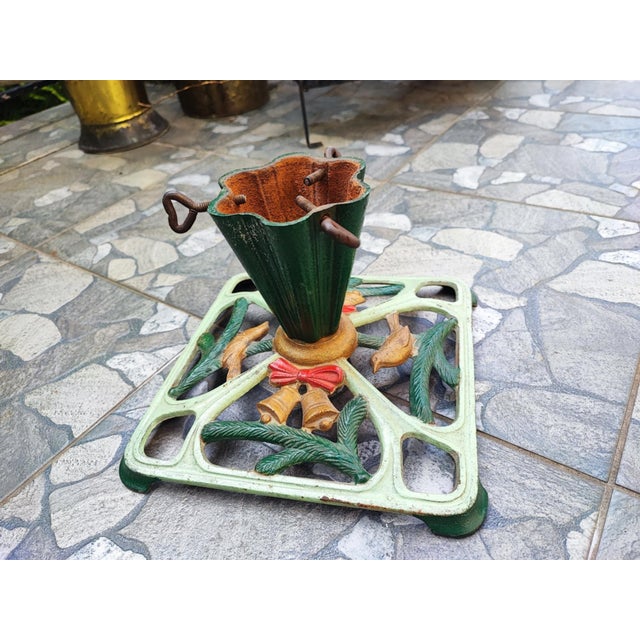 Art Nouveau Cast Iron Christmas Tree Stand, 1890s For Sale - Image 5 of 6