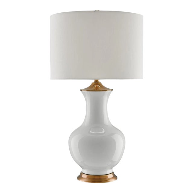 Lilou Currey & Company Drum Shade Table Lamp For Sale