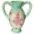 Large Pink and Green Painted Ceramic Vase from Vallauris, France, 1970 For Sale - Image 12 of 12