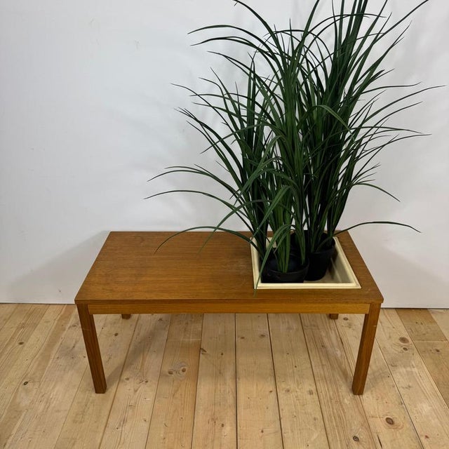 Scandinavian Teak Coffee Table with Planter, 1960 For Sale - Image 3 of 8