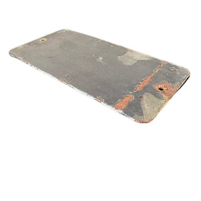 American Late 20th Century Small Ox-Heart Peanut Butter Distressed Reproduction Advertising Sign For Sale - Image 3 of 5