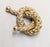 Napier Vintage 1950s Signed Napier Doris Day Goldtone Woven Knot Brooch For Sale - Image 4 of 12