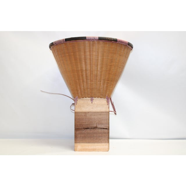 Postmodern Vintage Wicker Harvest Backpack For Sale - Image 3 of 14