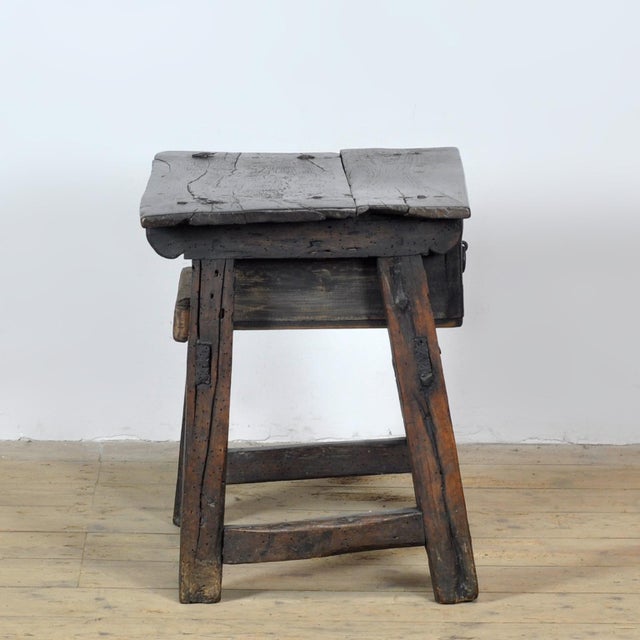 Spanish Oak Side Table, 1750 For Sale - Image 4 of 16