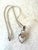 Contemporary Vintage Sterling Silver Moon Stone Pendant Necklace For Sale - Image 3 of 4