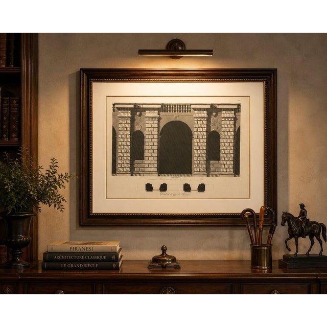 Louis-Pierre Baltard, Cour Des Fontaines, 1803, Copperplate Engraving For Sale - Image 9 of 10