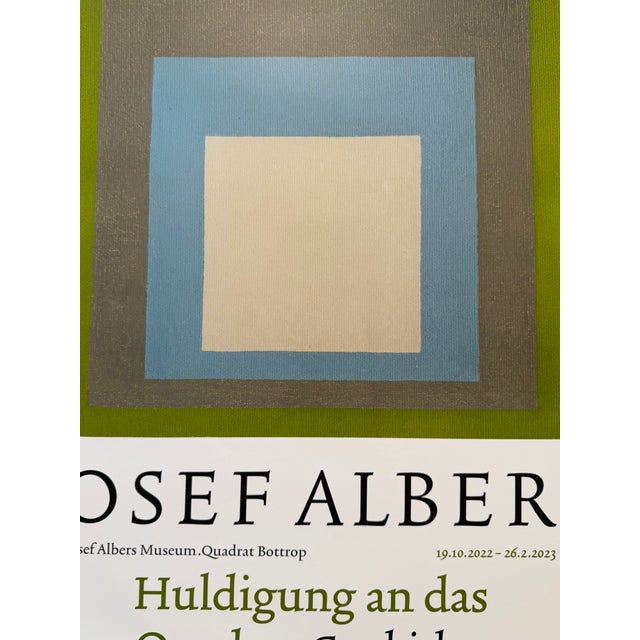 Green Josef Albers (1888–1976), Study for Homage to the Square: Vernal, 1957, Exhibition Poster, 2022 For Sale - Image 8 of 10