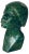 Carved Malchite Head Sculpture, 1950s For Sale