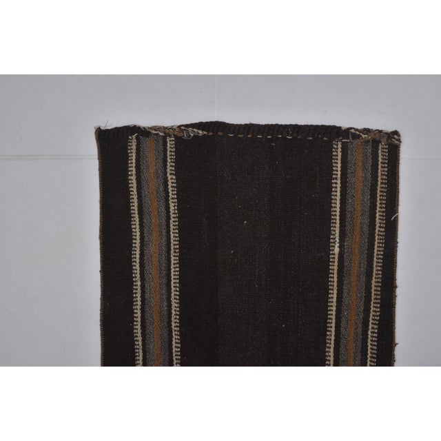 Turkish Wool Stripe Runner Kilim For Sale - Image 4 of 10