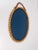 Mid-Century Modern Italian Handcrafted Oval Cane and Bamboo Mirror in the style of Albini, 1960s For Sale - Image 9 of 15