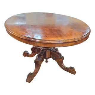 Victorian Oval Tilt-Top Table Breakfast Table, 1840s For Sale