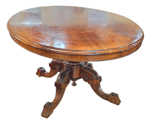 Victorian Oval Tilt-Top Table Breakfast Table, 1840s