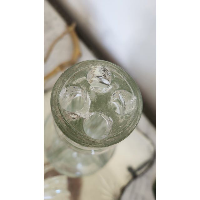 1960s Vintage French Four-Section Glass Bar Decanter With Spouts For Sale - Image 5 of 18