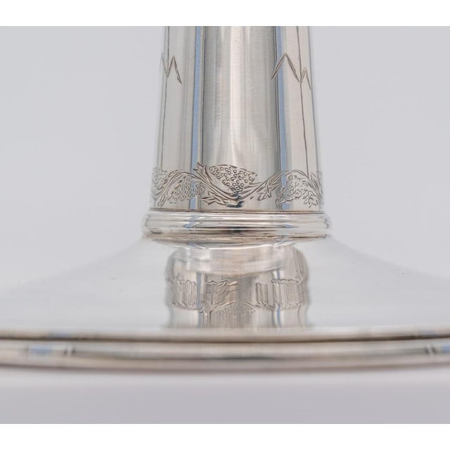 Elizabeth Ii Sterling Silver Chalice & Paten, London, 1985, Set of 2 For Sale - Image 6 of 11