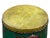 Teal Turquoise Green Tibetan Drum Style Lotus Jewel Graphic Table Stool For Sale - Image 11 of 11