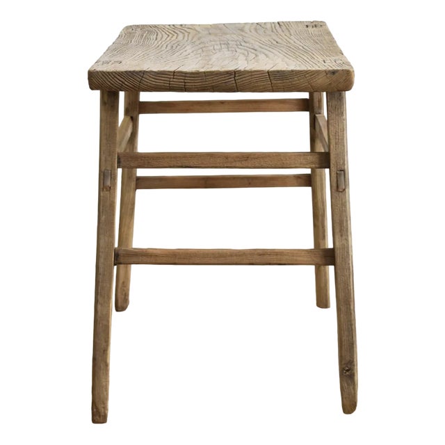 Vintage Elm Console Table For Sale