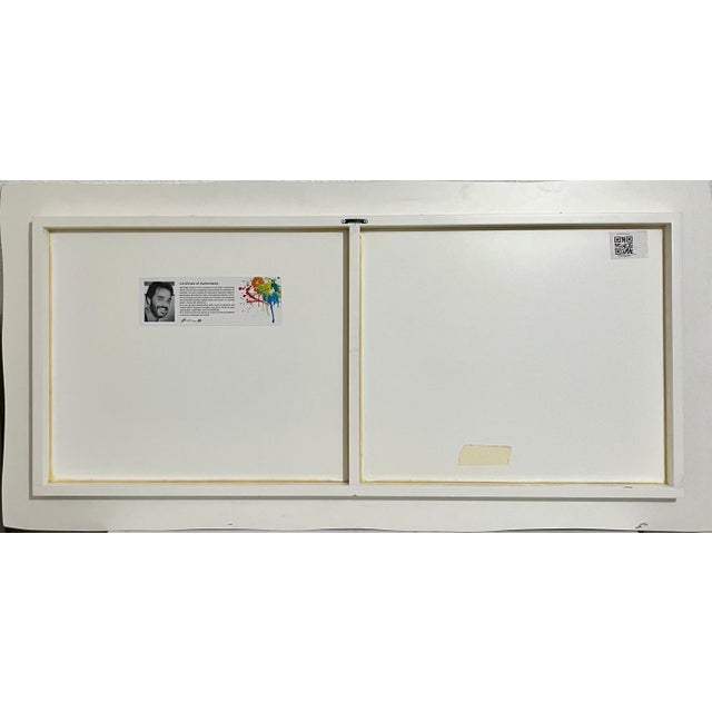 Late 20th Century Oz El Hai 1, Original Oz El Hai Israeli Pop Art Vibrant Lacquer Enamel Painting Colorful Love, c. 20th century For Sale - Image 5 of 8