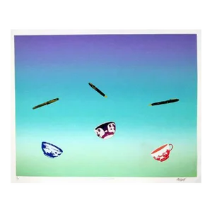 1970s "Afternoon Treasures" Screen Print by Diane Williams