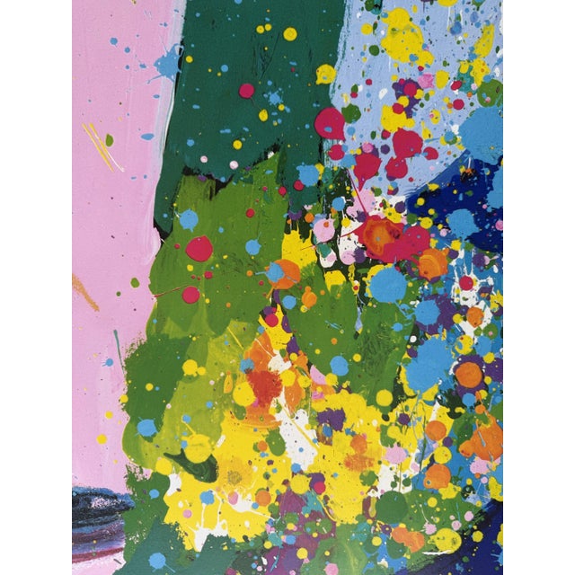 1980s Galerie Moderne Silkeborg Exhibition Poster by Walasse Ting, 1986 For Sale - Image 5 of 7