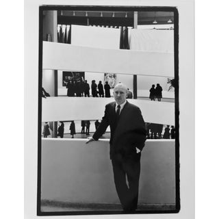 Fred W. McDarrah, Vintage Silver Gelatin Photograph Guggenheim Museum Architecture Photo Alloway, 1964 For Sale
