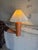 Mid 20th Century Mid-Century Modern Orange Ceramic Table Lamp For Sale - Image 11 of 12