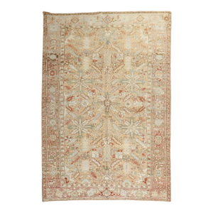 Antique Zabihi Collection Room Size Heriz Rug