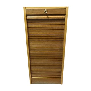 Oak Curtain Cabinet, 1970s For Sale