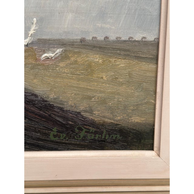 Evert Färhm, Tractor, 1960s, Oil on Canvas, Framed For Sale - Image 14 of 18