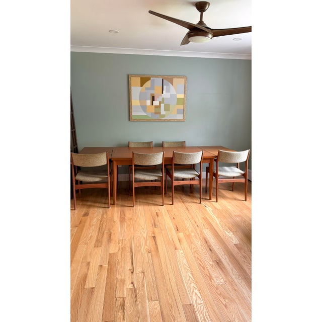 Brown Vintage MCM Danish Teak Dining Set For Sale - Image 8 of 12