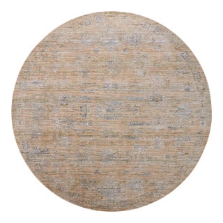 Jean Stoffer x Loloi Katherine Copper / Steel 5'-3" x 5'-3" Round Accent Rug For Sale