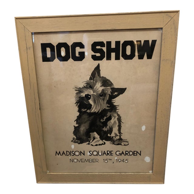 Vintage Dog Show Poster Chairish