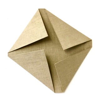 Sébastien de Ganay 1, Large Sebastien de Ganay Folded Linen Abstract Minimalist Sculpture Fabric Wire, 2016 For Sale