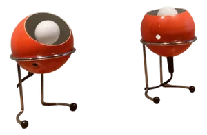 Bedside Lamps Table Lights from Brilliant Leuchten, 1960s, Set of 2