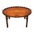 Vintage Pie Crust Mahogany Inlay Tray Top Coffee Table For Sale