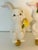 1970s 1970s Whimsical Porcelain Rabbit Pair Lamp Finials For Sale - Image 5 of 6