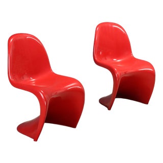 Panton Chairs by Verner Panton for Vitra, Set of 2 For Sale