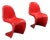 Panton Chairs by Verner Panton for Vitra, Set of 2 For Sale