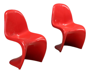 Panton Chairs by Verner Panton for Vitra, Set of 2