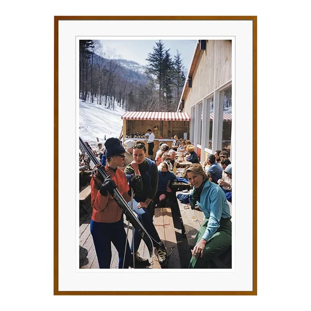 Ski Fashion at Sugarbush 1960 by Slim Aarons Framed C-Print For Sale