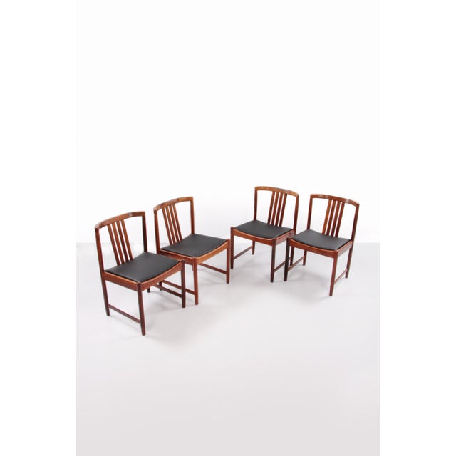 Dinner Chairs by Illum Wrapsø, Denmark, 1960s, Set of 4 For Sale - Image 14 of 14
