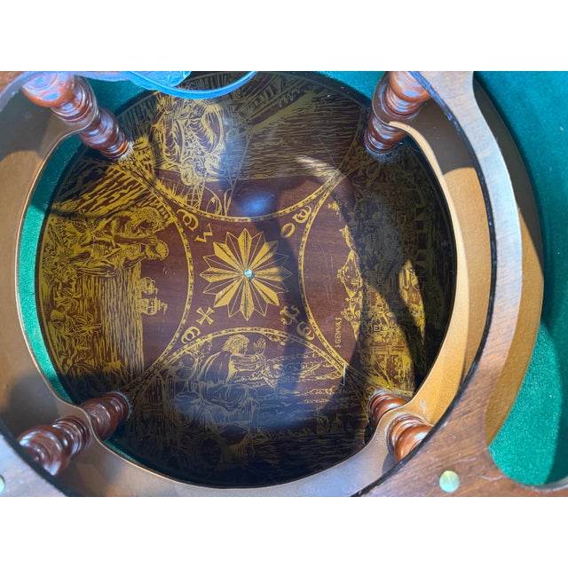 Wood Large Globe Bar For Sale - Image 7 of 7