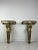 Golden Wall Consoles, Italy, 1940s, Set of 2 For Sale - Image 9 of 9