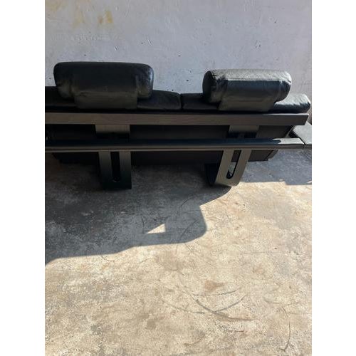 Nelo Kroken Sofa Set in Black Leather from Åke Fribytter, 1970s, Set of 4 For Sale - Image 11 of 15