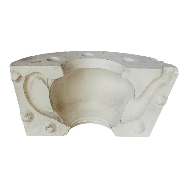 Antique English Teapot Plaster Mold, Early 20th Century For Sale